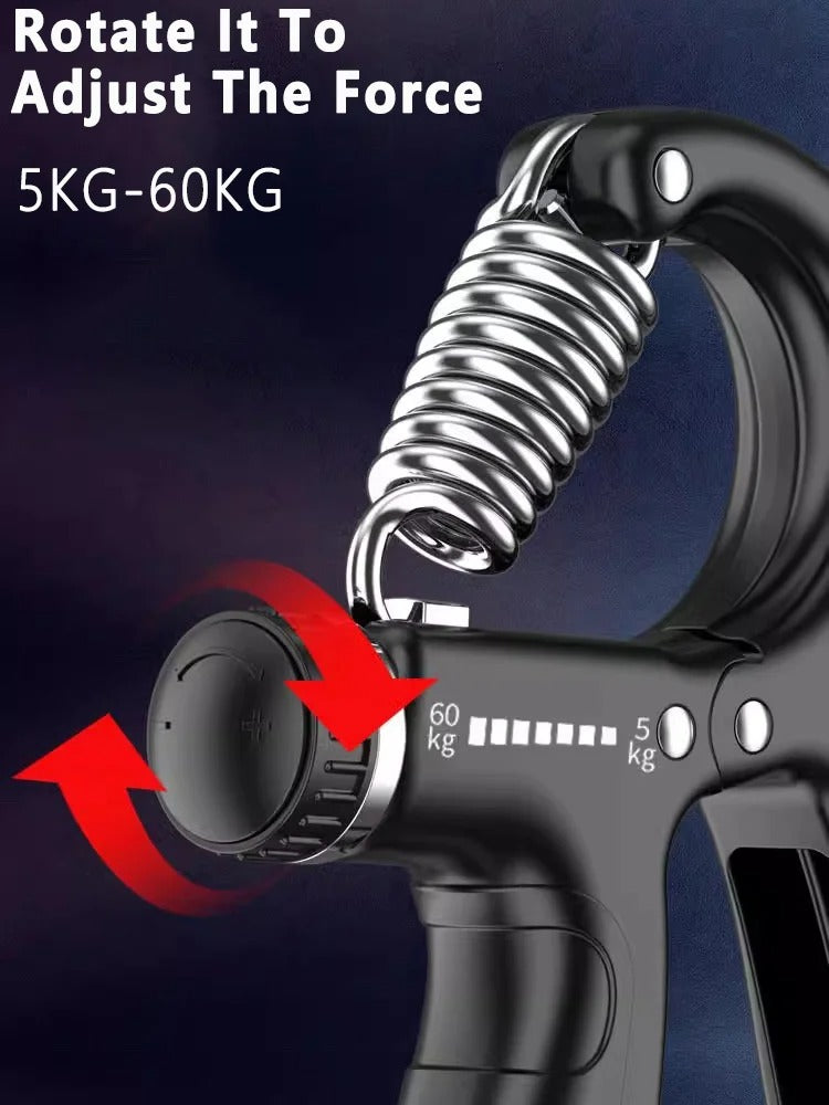 Automatic Counting Hand Gripper Adjustable Resistance 5 to 60 KG