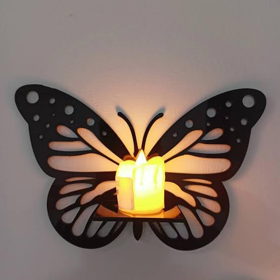 Pack of 3 Decorative Butterfly Wall Shelf,Big Size